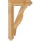Ekena Millwork Funston Arts & Crafts Rough Sawn Bracket, Western Red Cedar, 4"W x 18"D x 30"H BKT04X18X30FST03RWR - alternate 3